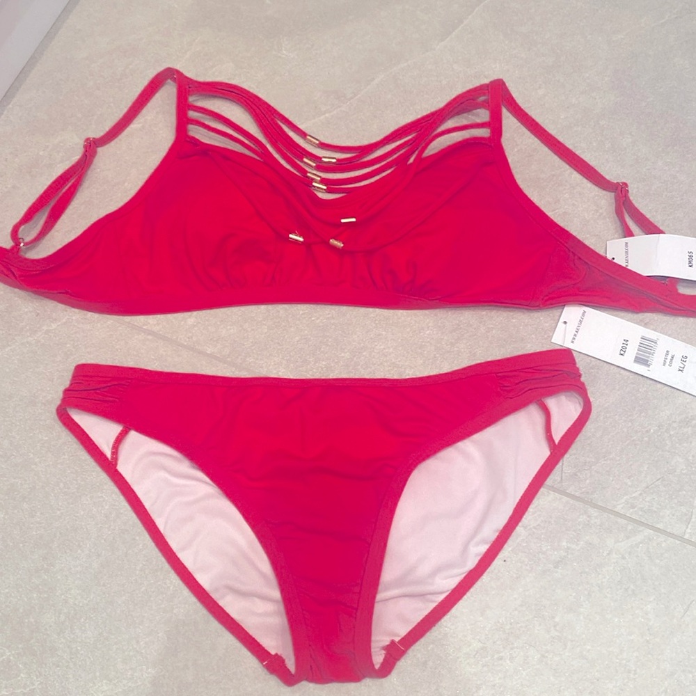 Kenzie coral bikini